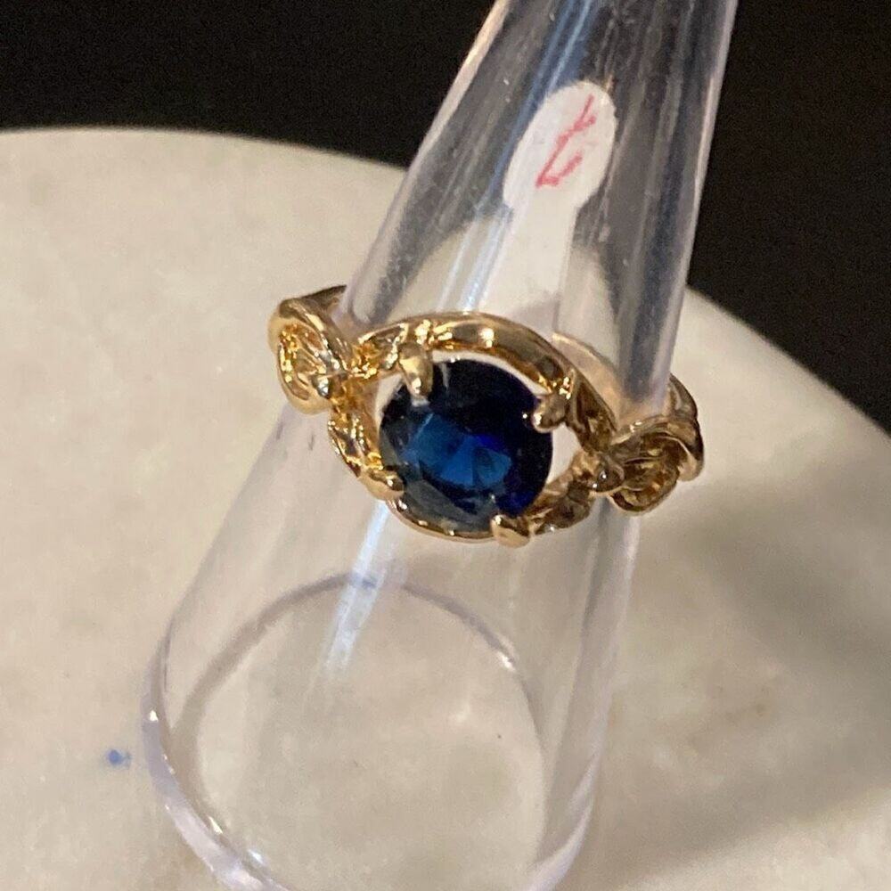 New fashion ring gold tone cz 7